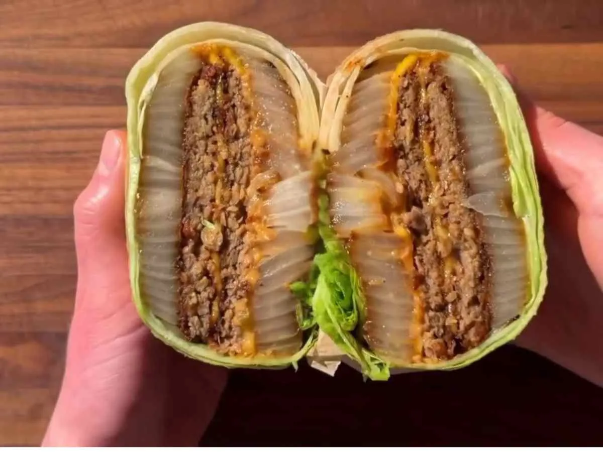 Hambúrguer Fit Sem Pão Vegano: A técnica para um burger de plantas suculento e sem mistério! Hambúrguer Fit Sem Pão