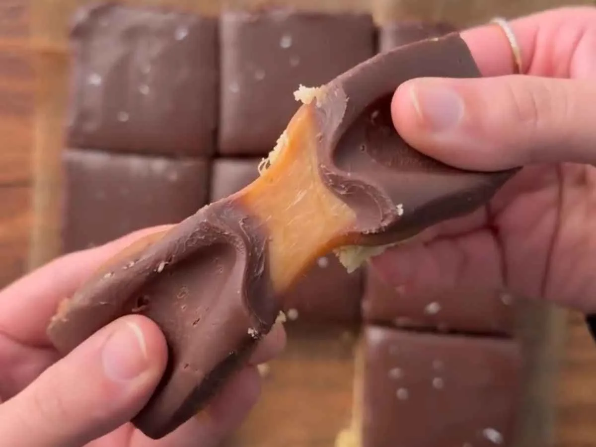 Barrinhas de Caramelo de Milionário (a receita da Rainha)